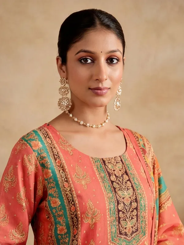 Orange_Printed_Straight_Kurta_Set_for_Women