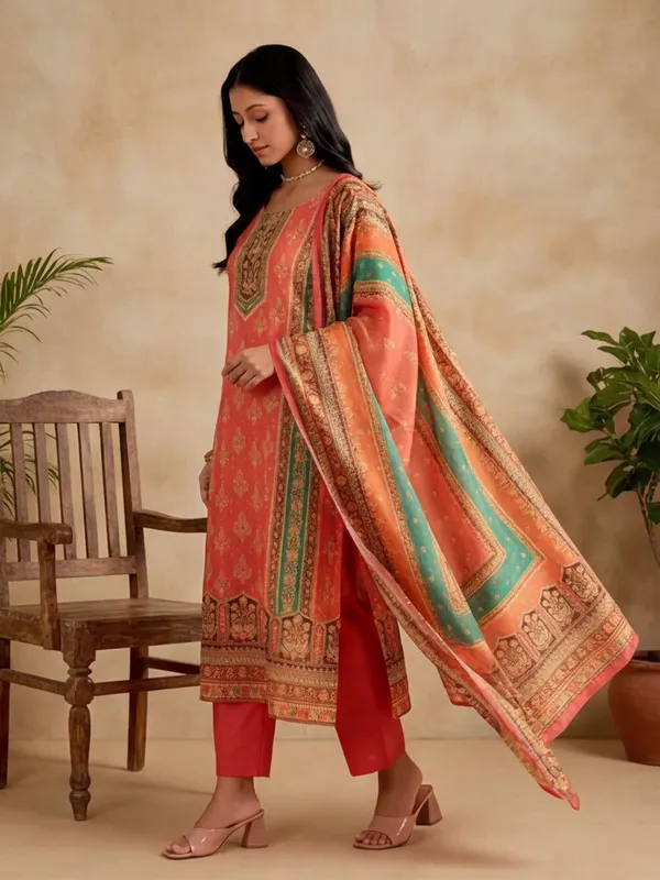 Orange_Printed_Straight_Kurta_Set_for_Women