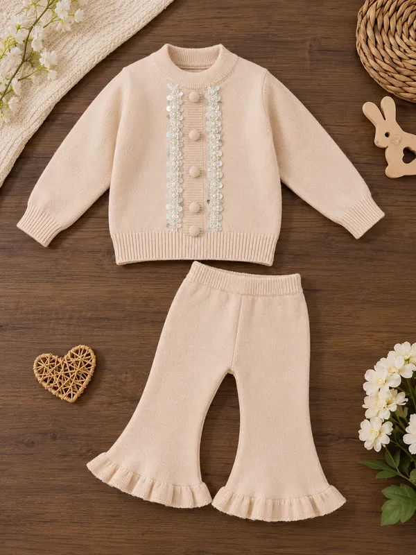 Peach_Premium_And_Elegant_Knit_Co-Ord_Set_For_Girls