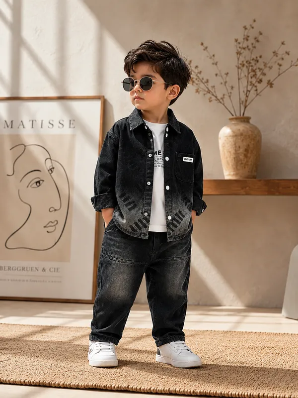 Black_Premium_And_Elegant_Cotton_2_Pc_Set_For_Boys