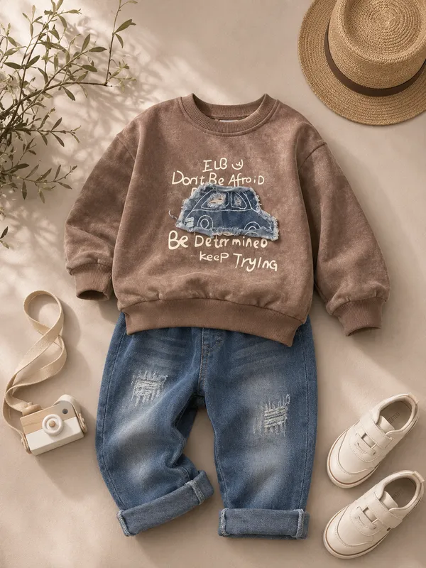 Brown_Premium_And_Elegant_Cotton_2_Pc_Set_For_Boys