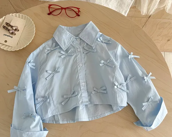 Blue_Premium_And_Elegant_Cotton_Shirt_For_Girls