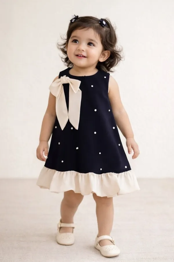 Black_Premium_And_Elegant_Banana_Crepe_Dress_For_Girls