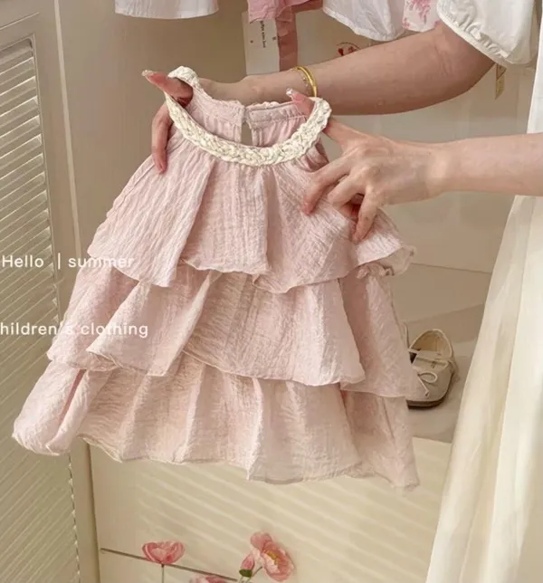 Pink_Premium_And_Elegant_Soft_Cotton_Dress_For_Girls