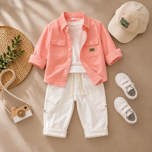 Pink_And_White_Premium_And_Elegant_Cotton_2_Pc_Set_For_Boys