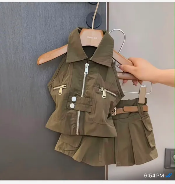 Green_Premium_And_Elegant_Cotton_Co-Ord_Set_For_Girls