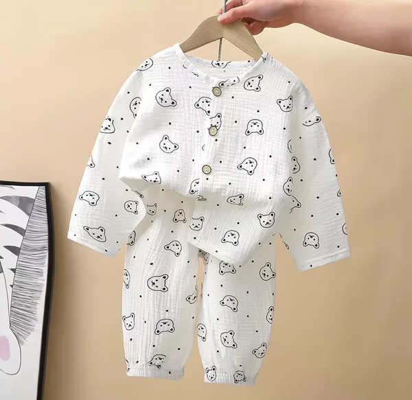 Creamy_White_Premium_And_Elegant_Pure_Muslin_Night_Dress_For_Baby_Boys_And_Girls