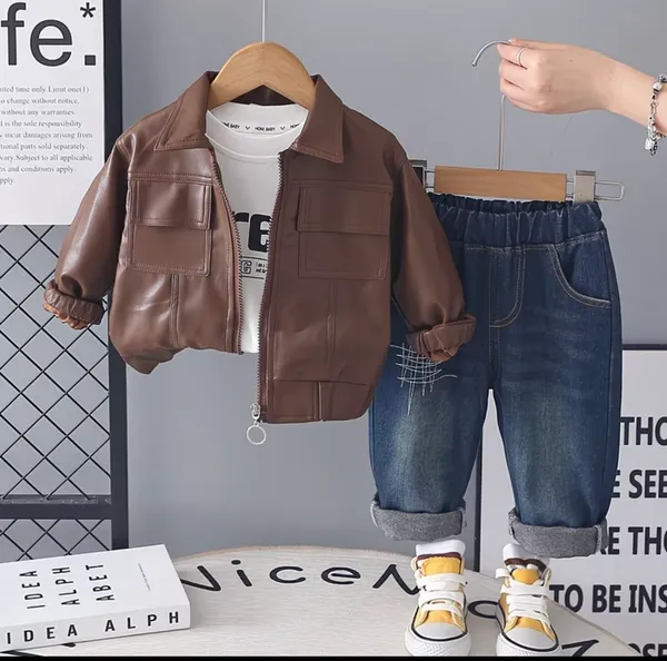 Brown_Premium_And_Elegant_Cotton_2_Pc_Set_For_Boys