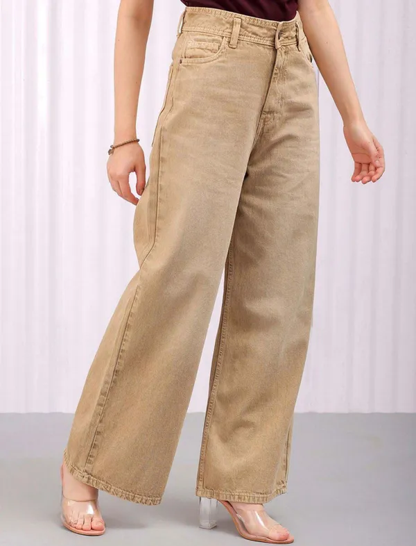 Beige_Wide_Leg_Jeans_for_Women