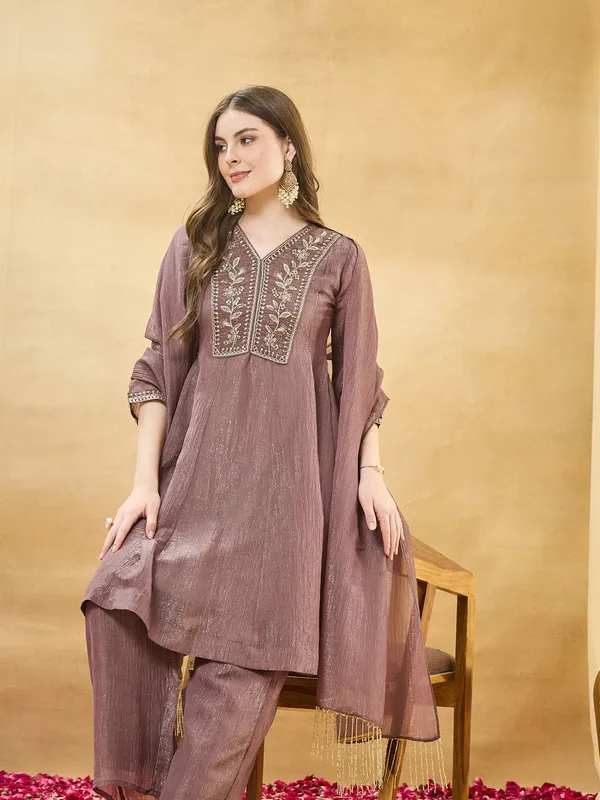 Mauve_Embroidered_Kurta_Set_for_Women