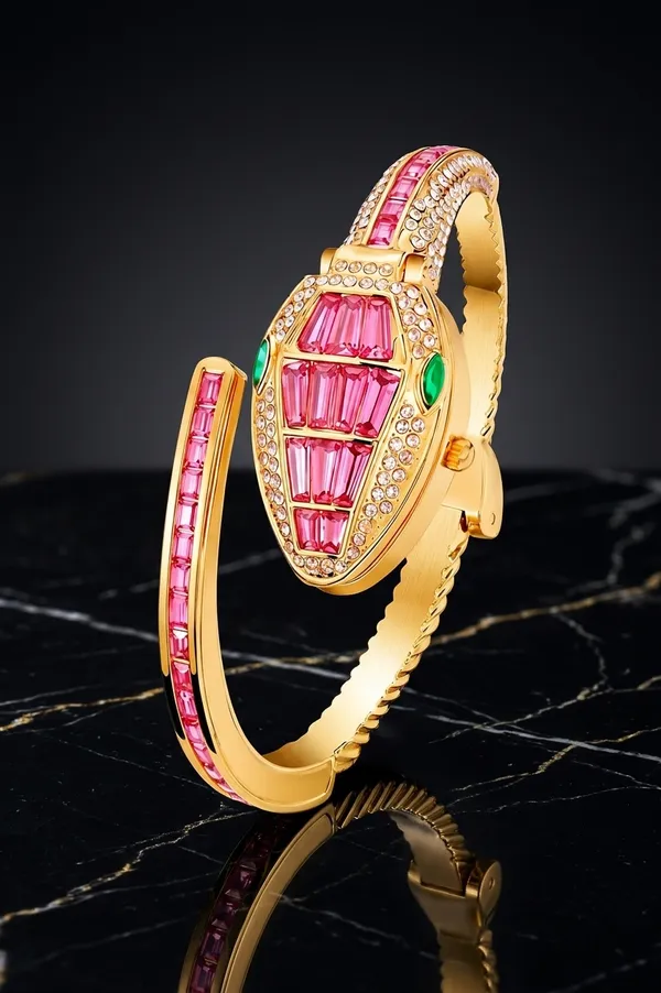 Gold_Plated_Bracelet_Serpent_Head_Design