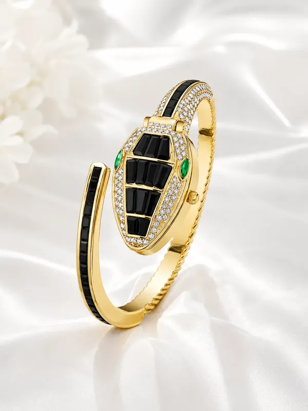 Gold_Plated_Bracelet_Snake_Motif