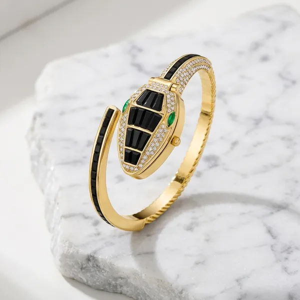 Gold_Plated_Bracelet_Snake_Motif