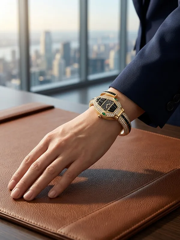 Gold_Plated_Bracelet_Snake_Motif