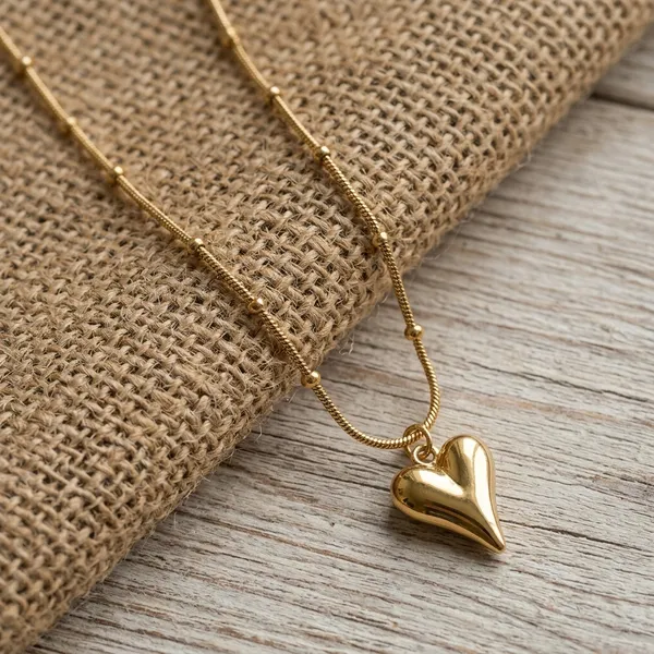 Gold_Puffy_Heart_Pendant_Necklace_For_Women_|_Minimalist_Gold-Tone_Heart_Necklace