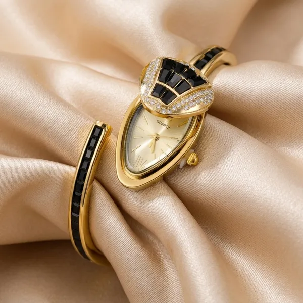 Gold_Plated_Bracelet_Snake_Motif