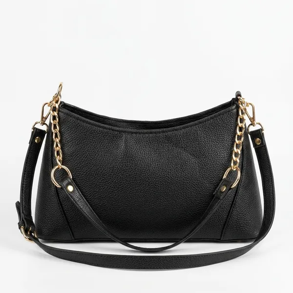 Nimi_House_Black_Shoulder_Handbag_for_Women_|_Gold_Chain_Detail