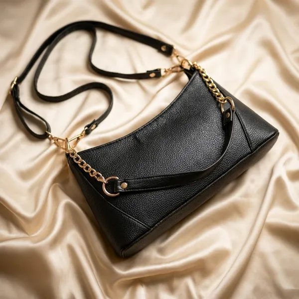 Nimi_House_Black_Shoulder_Handbag_for_Women_|_Gold_Chain_Detail