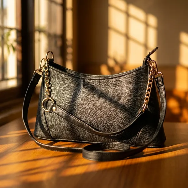Nimi_House_Black_Shoulder_Handbag_for_Women_|_Gold_Chain_Detail