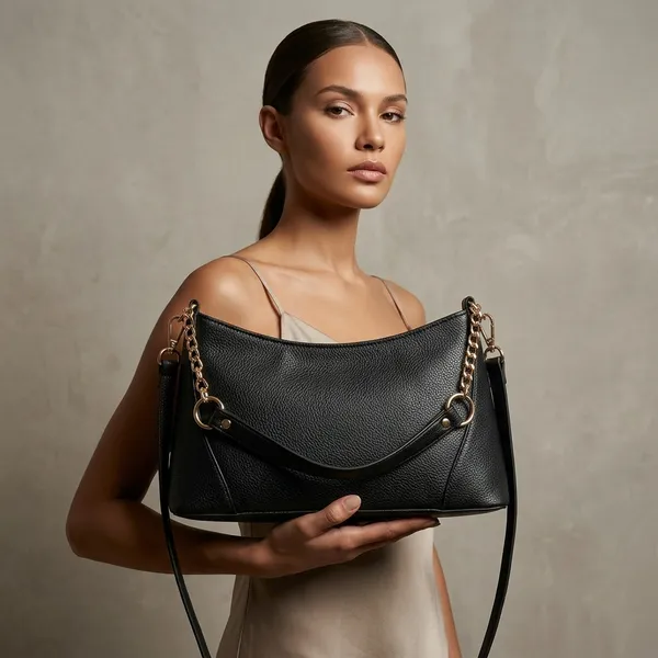 Nimi_House_Black_Shoulder_Handbag_for_Women_|_Gold_Chain_Detail
