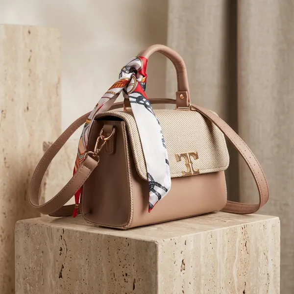 Textured_Faux_Leather_Satchel_with_Scarf_Accent