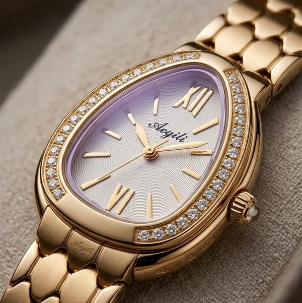Nimi_House_Imperial_Oval_Crystal_Gold_Bracelet_Watch_For_Women