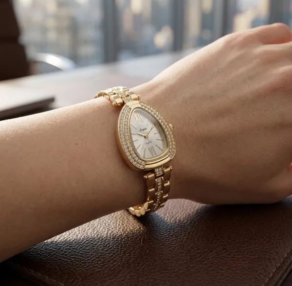 Nimi_House_Crystal_Teardrop_Luxe_Gold_Bracelet_Watch