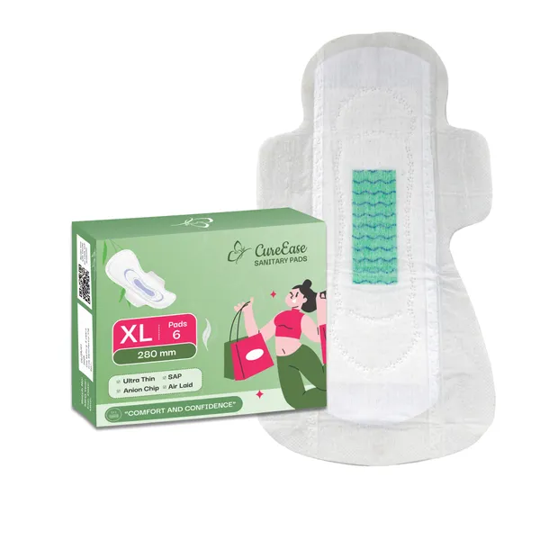 CureEase_Anion_Chip_XL_Ultra-Thin_Sanitary_Pads_–_Pack_of_6_Boxes_(Contains_36_Sanitary_Pads)