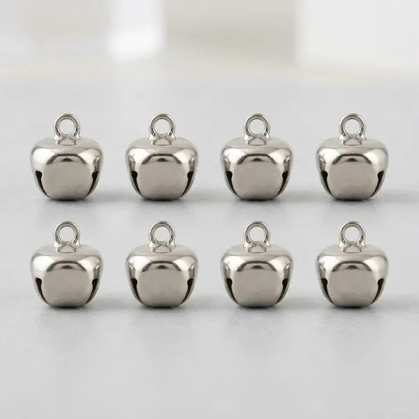 Silver_Tone_Mini_Metal_Bell_Charms_For_Crafting_Pack_of_8