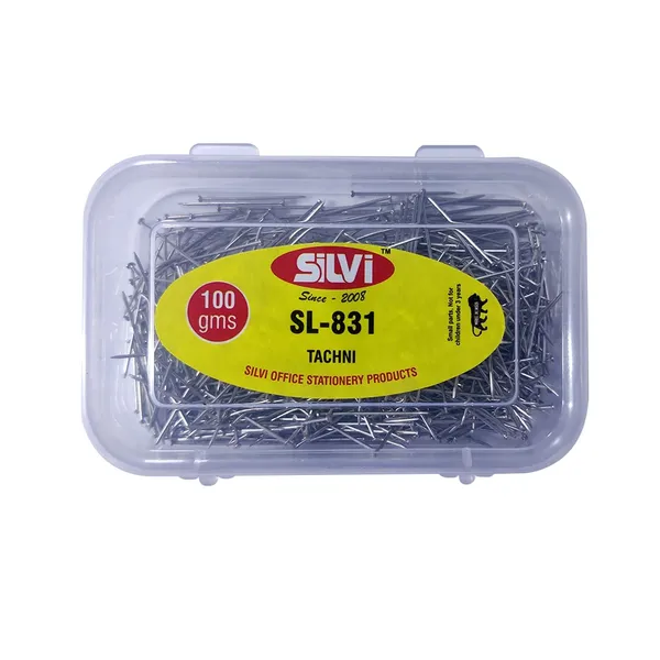 Silvi_Sl-831_Metal_Drawing_Pins_100G_Box_Pack_of_5
