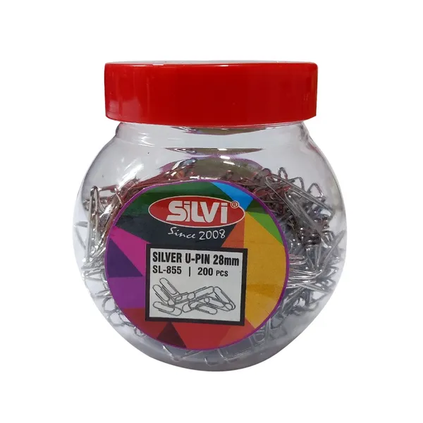 Silver_28Mm_U-Pins_200_Piece_Jar_Pack_of_3