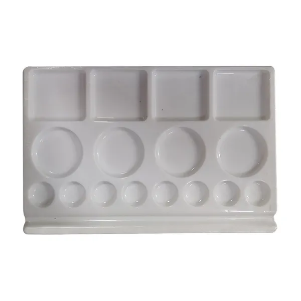 Silvi_White_Plastic_Multi-Well_Rectangular_Paint_Palette_Pack_of_3