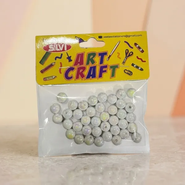 White_Round_Plastic_Craft_Beads_For_Jewellery_Making_Pack_of_8
