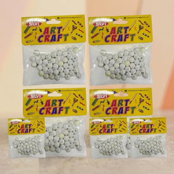 White_Round_Plastic_Craft_Beads_For_Jewellery_Making_Pack_of_8