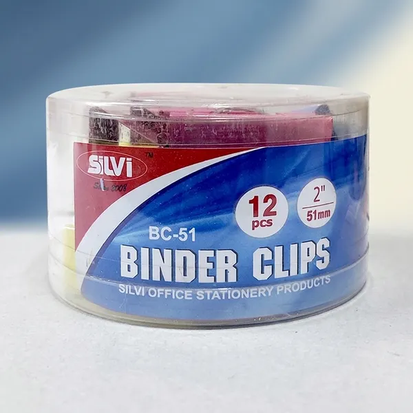 Silvi_2_Inch_Metal_Binder_Clips_12_Pieces_Pack_of_2