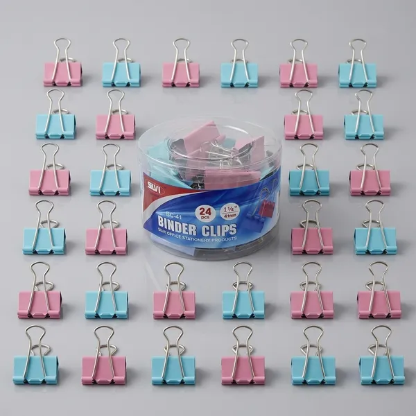 Silvi_41Mm_Metal_Binder_Clips_Pack_Of_24