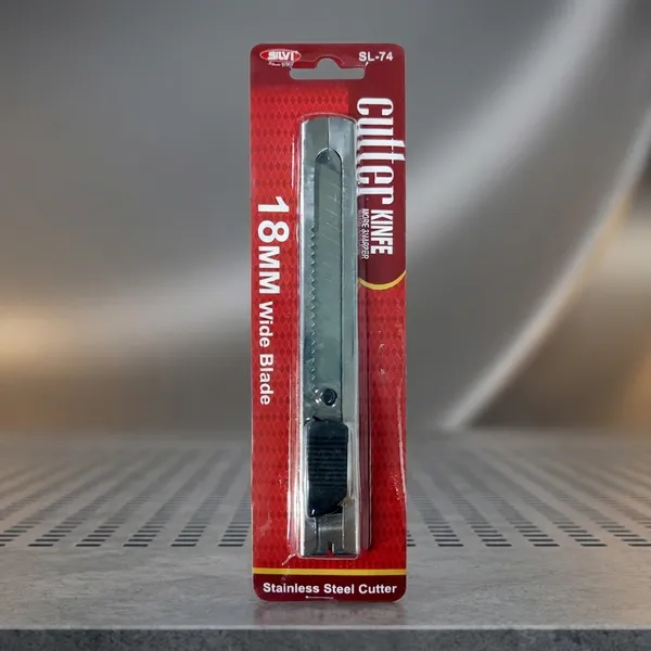 Silvi_18Mm_Stainless_Steel_Utility_Cutter_Knife_Pack_of_5
