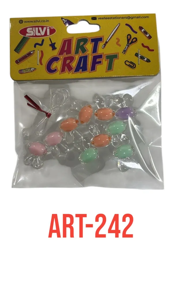 Silvi_Multicolour_Pastel_Oval_Plastic_Craft_Beads_Pack_of_8