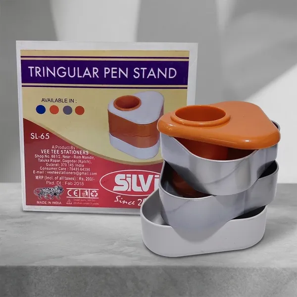 Multicolour_Plastic_Triangular_Pen_Stand_Pack_of_3