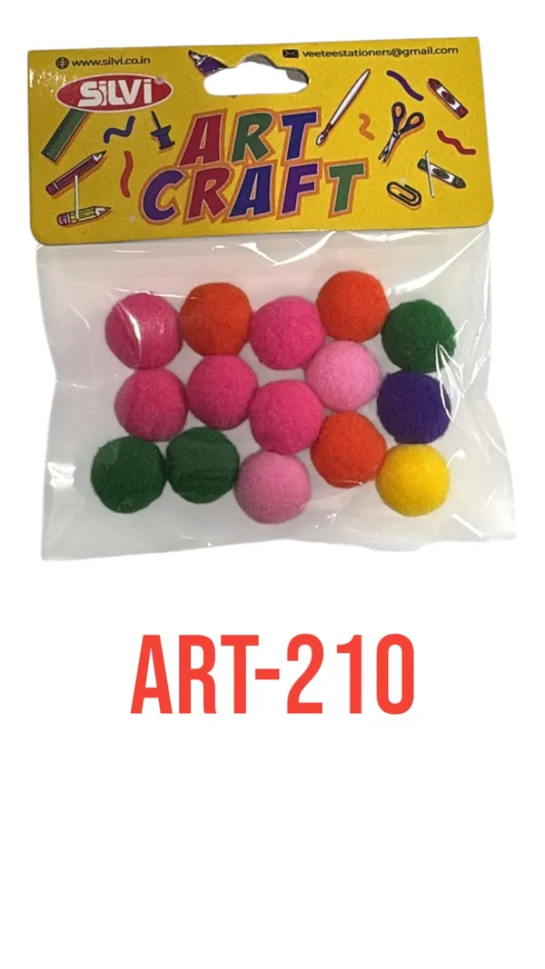 Silvi_Multicolour_Woolen_Round_Craft_Pom_Poms_Pack_of_8