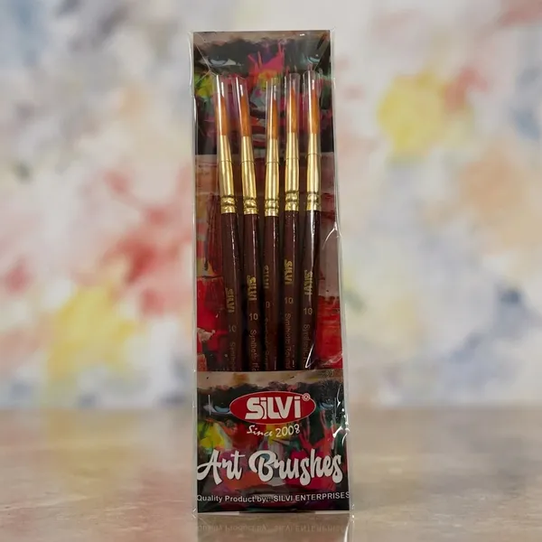 Silvi_Wooden_Assorted_Art_Brush_Set_For_Artists_Pack_of_2