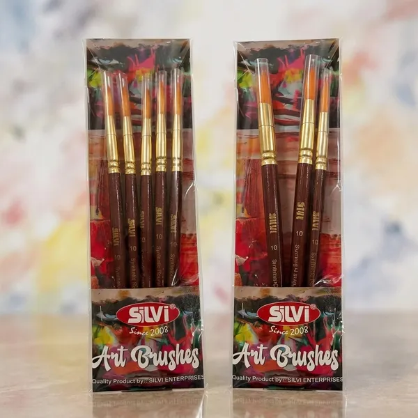Silvi_Wooden_Assorted_Art_Brush_Set_For_Artists_Pack_of_2