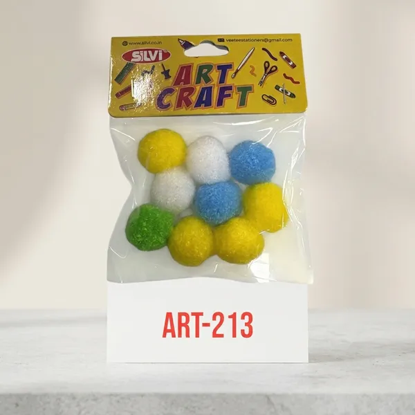 Multicolor_Soft_Woolen_Craft_Pom_Poms_Pack_of_8