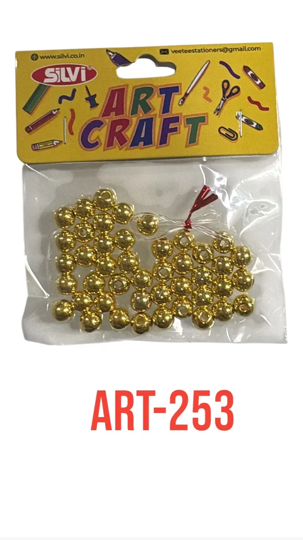 Gold_Tone_Round_Craft_Beads_For_Jewellery_Making_Pack_of_8