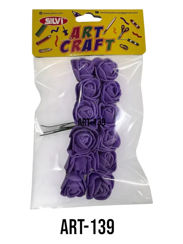 Purple_Rose_Artificial_Craft_Flowers_Pack_Pack_of_8