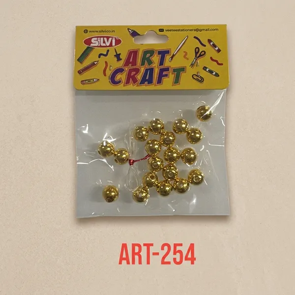 Gold_Tone_Round_Plastic_Beads_For_Jewellery_Making_Pack_of_8
