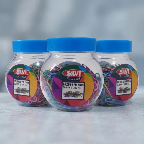 Multicolour_Pvc_Coated_U_Pins_28Mm_200_Pieces_Jar_Pack_of_3