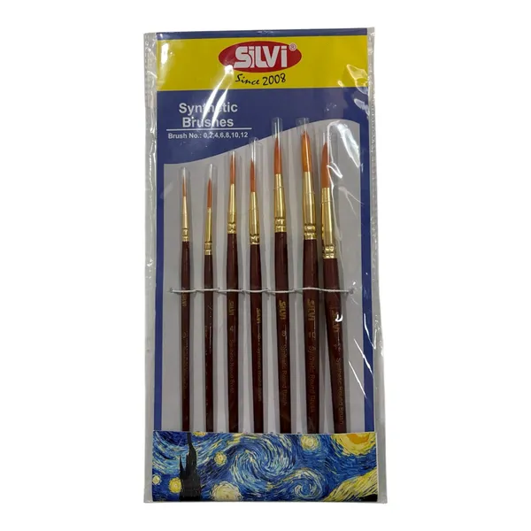 Silvi_Synthetic_Bristle_Wooden_Paint_Brush_Set_Sizes_0-12