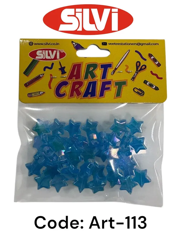 Sky_Blue_Translucent_Star_Shaped_Craft_Embellishments_Pack_of_8