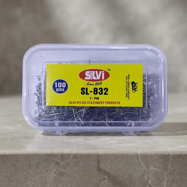 Silvi_Sl-832_Metal_T-Pin_Box_100G_Pack_of_4